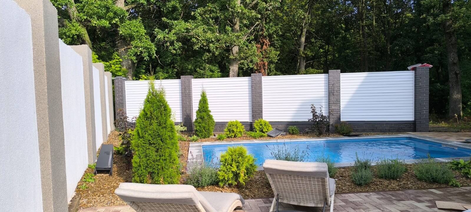 Забор-жалюзи из ламелей Хай-Тек 54м RAL9003 Белый фото 1 в Магнитогорске